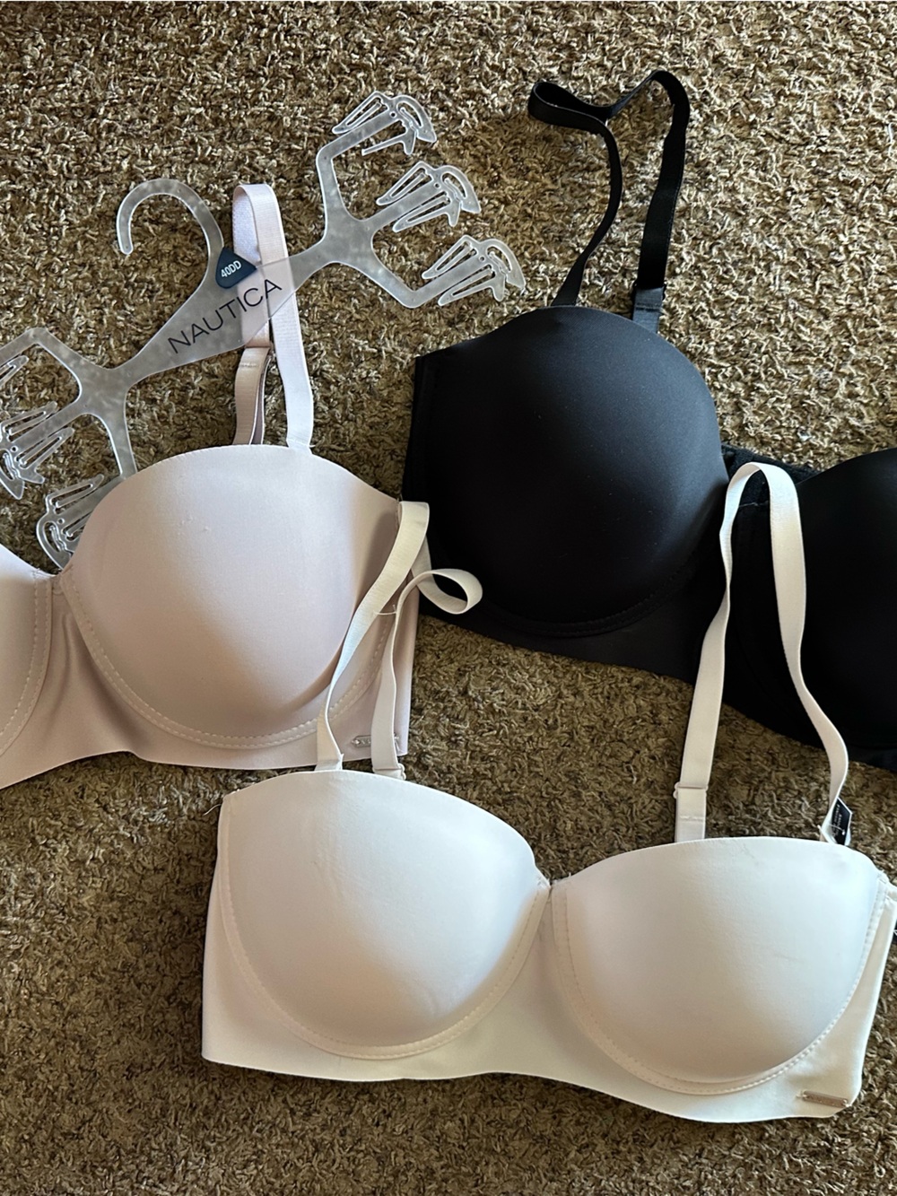 Set of 3 NAUTICA Underwire Bras - Size 40DD - NEW
